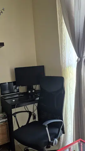 Study table, chair and screen