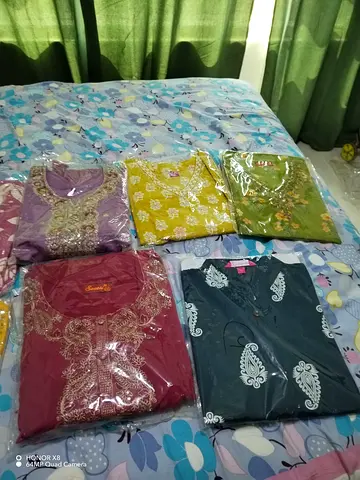 Assorted Collection of Womens Embroidered Kurtis and Suits