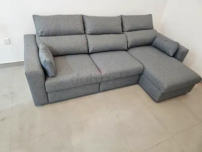 Ikea eskilstuna L shape sofa bed under storage