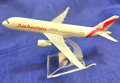 Beautiful brand new air arabia model plane 16 cms big for sale.