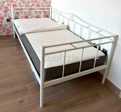 IKEA RAMSTA bed with mattress 90x200 cm.
