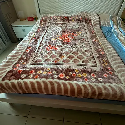 Soft Floral Thick Blanket - Double/Queen Size