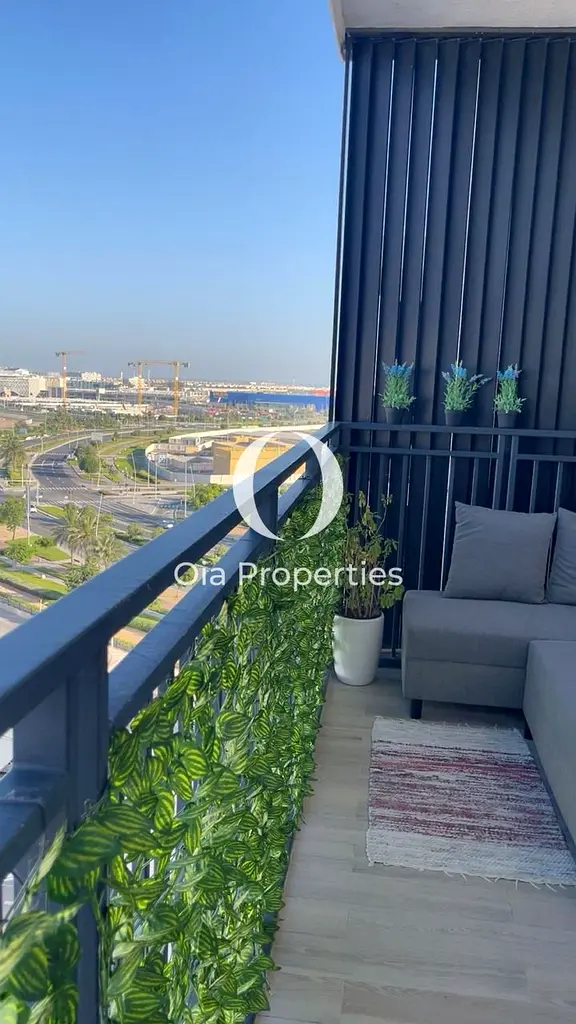 Spacious 1BR | High Floor | Furnished | Partial Ferrari & Canal View!