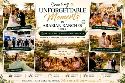 ✨Arabian Ranches Photo Video Services | Creative Content Creation for Businesses✨