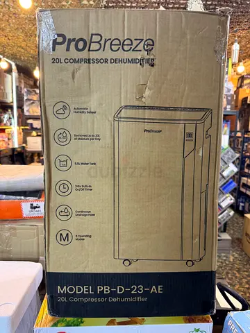 ProBreeze 20L Compressor Dehumidifier (Model PB-D-23-AE) - Brand New in Box