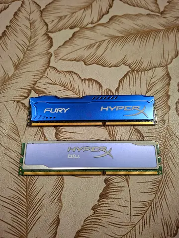 Pair of HyperX DDR3 RAM sticks (2 x 8gb HyperX Fury)