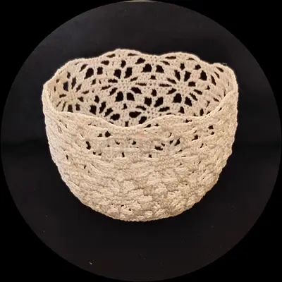 Handmade Crochet candle holder