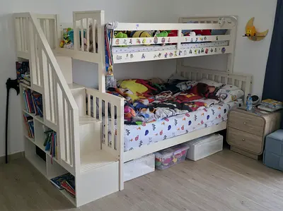 Bunk Bed: homecentre Perrys Trio Bunk Bed 120x200 + 90x200cm