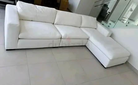 White color marina home lshape sofa