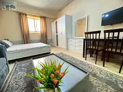 Furnished studio in Al Yasmeen Towers near City Centre fully equipped with modern appliances at a sp