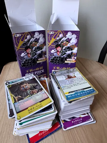 2 OPENED Boxes of OP-10 Japanese One Piece TCG
