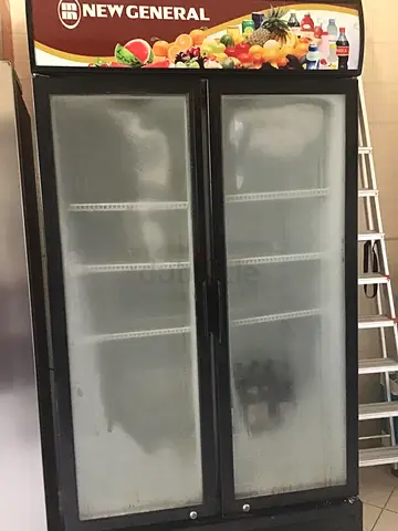 Double-door commercial display refrigerator - New General