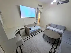 Fully Furnished 1BHK With 2 Washroom, Balcony And Close Hall In Just 3200AED/*