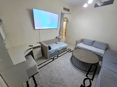 Fully Furnished 1BHK With 2 Washroom, Balcony And Close Hall In Just 3200AED/*