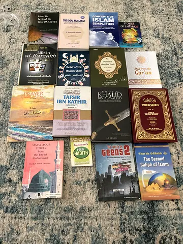 Collection of Islamic and Religious Books – Assorted Titles, Good Condition