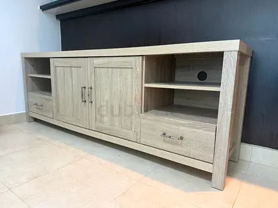Light Oak TV Stand Unit with Storage