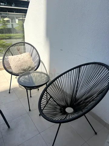 Balcony furniture table and chair