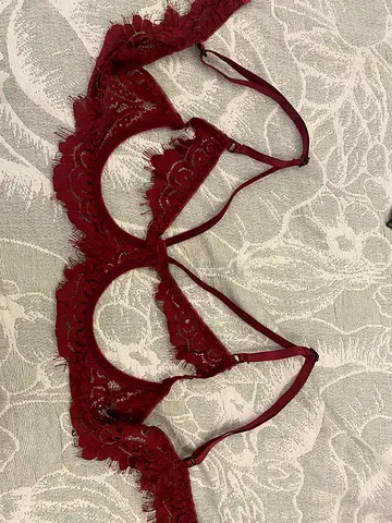 Burgundy Lace Bra - Light Use