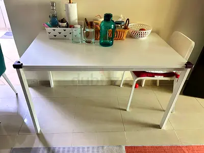Ikea White rectangular dining table - simple modern design