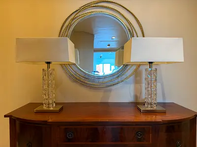 Table Lamp - Crystal/brass