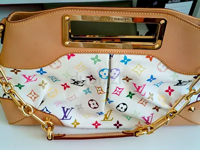 Louis Vuitton Multicolore Monogram Judy MMHandbag with Gold Chain collector piece