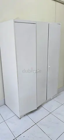 MOVING OUT! White 3-Door Wardrobe - Good Condition
