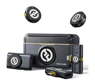 Hollyland Wireless Lavalier Microphone System (Portable 2.4GHz) - Complete Kit