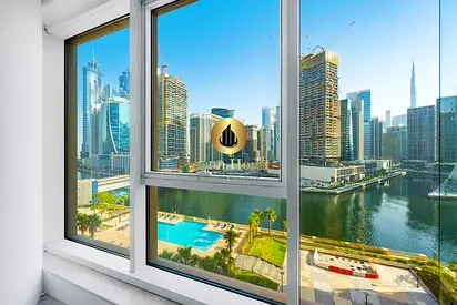 Burj View Office | Dry Pantry | Parquet Flooring