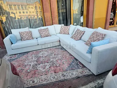 The One Corner Sofa Beige Excellent Condition