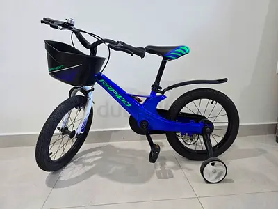 Kids 16-inch Bicycle with Training Wheels and Front Basket - Good Condition