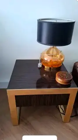 Luxury High end side table with drawer
Heavy metal gold Color