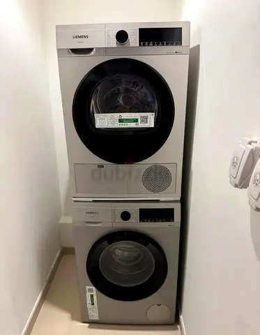 Send Siemens iQ300 Separate Washer 9 kg Dryer 9 kg Silver Inox Colour