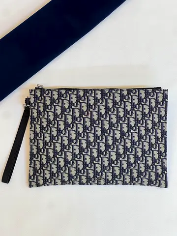 Christian Dior A4 zipped pouch