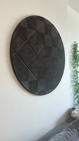 Handcarved sculptural wall art
