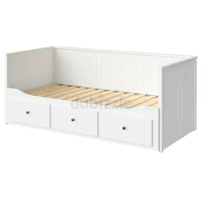 White Daybed with 3 Storage Drawers - Single Size