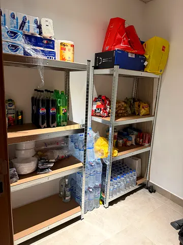 Storage Shelving Rack , Light weight Aluminum  extra durability  perfect for Pantry or Garden