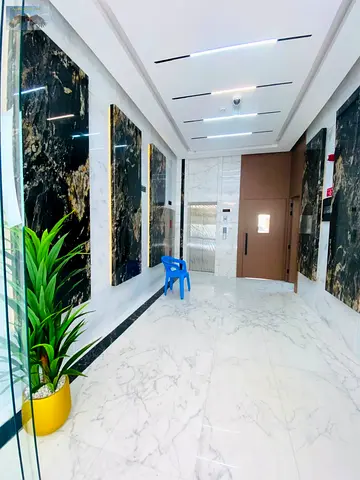 First tenant apartment for rent in Al Hamidiya two bedrooms and living room two bathrooms balcony built in wardrobes prime location