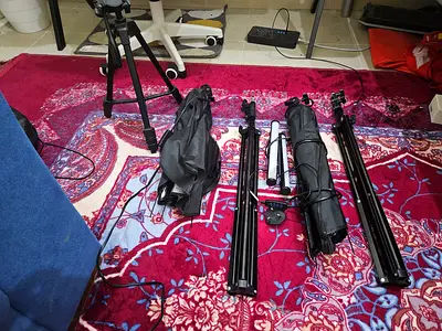 Set of Camera Tripods and Light Stands - Used, Good Condition
