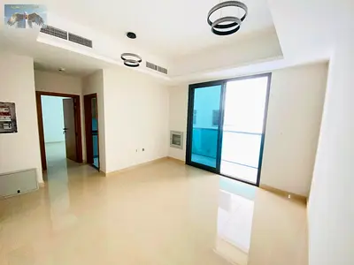 First tenant 1BR apartment with balcony for annual rent in Ajman near Court Traffic Department and Etisalat prime location.