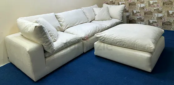 Still brand new marina home luscious sofa with footstool