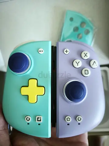 Mobapad M6S HD Joycons for Nintendo Switch w/ Skull and Co Thumb Grips