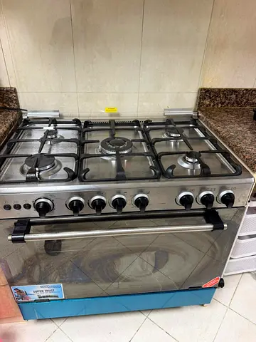Super General 90x60cm 5 Burner Gas Cooker with Oven