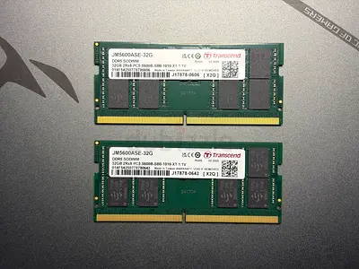 TRANSCEND 64GB (2x32) 5600MHZ DDR5 LAPTOP RAM
