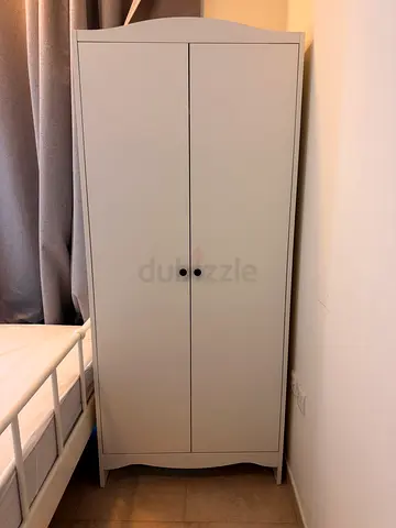 White 2-Door Wardrobe / Armoire
