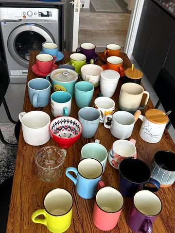 Large collection of mixed mugs and cups - used, good condition 30 pieces