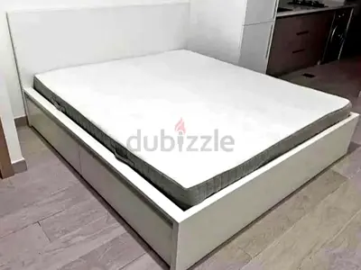 Ikea King size bed with mattress available in perfect condition
