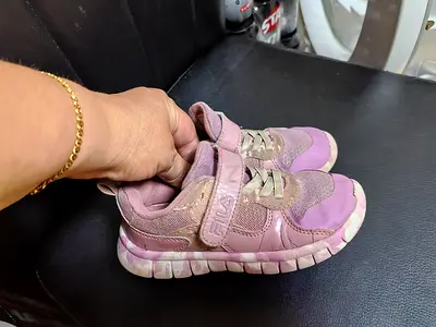 Original Fila Snickers for kids around 4-5 years old Size 27 Location Al barsha 1