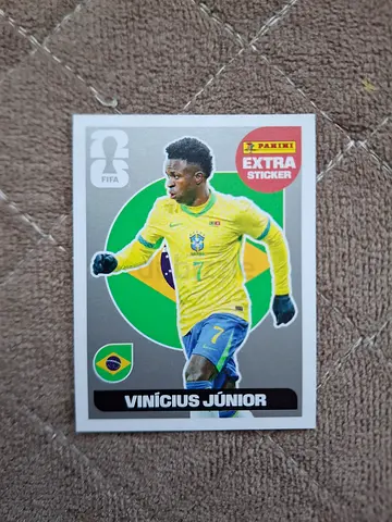 Vincius junior panini world cup 2026 extra sticker