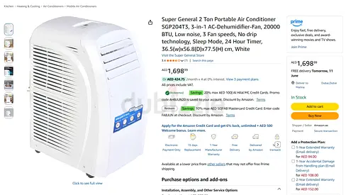 Super General Portable Air Conditioner