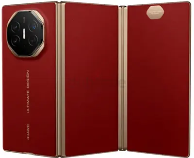 Huawei Mate XT triple  (foldable) - Red Leather Variant, Good Condition